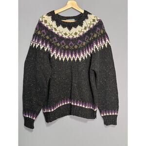 Vintage Agenda Grandpa Core 70% Wool 30% Acrylic Sweater Size: Large